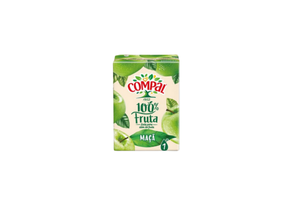 100% FRUTA MAÇÃ COMPAL 20CL