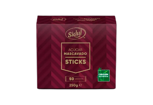 635427 ACUCAR MASCAVADO STICKS 5G CX50UN SIDUL