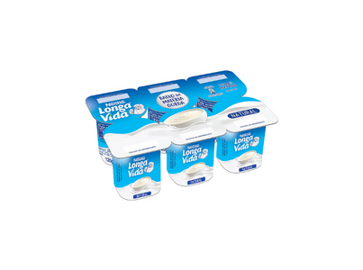 Iogurte Natural 6X120G Longa Vida