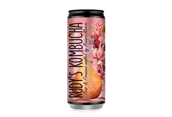 RUDY'S KOMBUCHA PER/FLOR SALG 330ML CX24