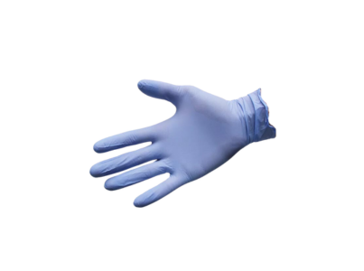 LUVAS DESCART NITRILO AZUL S PO CX100 L