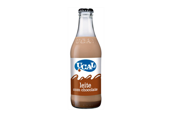 LEITE COM CHOCOLATE EM GARRAFA 1/4 TP UCAL