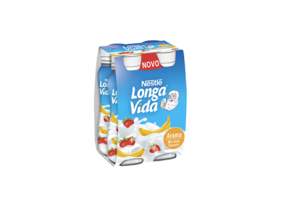 Iogurte Liq Mor.Banana Longa Vida 4X160G