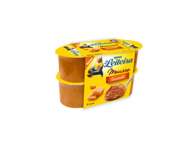 Mousse Caramelo 4X60G Leiteira
