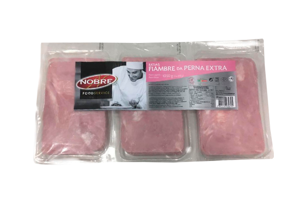 FIAMBRE DA PERNA EXTRA FATIADO EM QUADRADO NOBRE