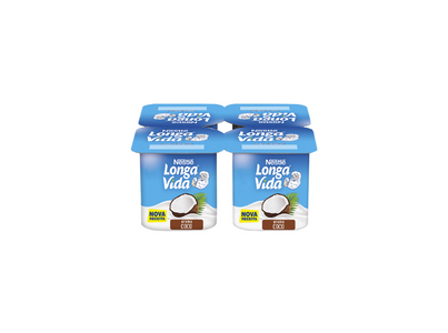 Iogurte Aroma Coco 4X120G Longa Vida