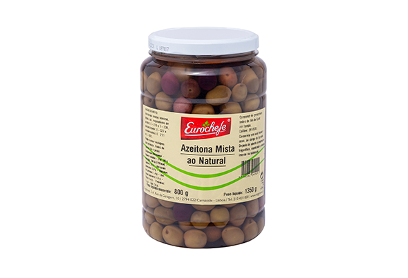 AZEITONA MISTA CURA NATURAL 800G EUROCHEFE