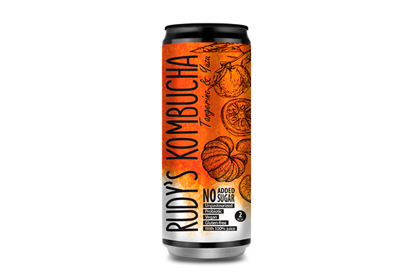 RUDY'S KOMBUCHA TANGERIN/YUZU 330ML CX24