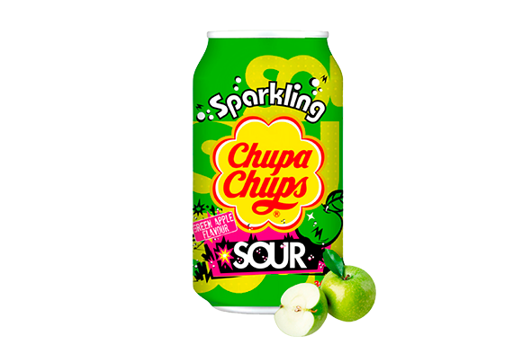 BD CHUPA CHUPS MACA VERDE 345ML CX24