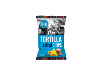 CASA DE MÉXICO NACHOS COM SAL 125G CX10UN