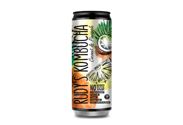 RUDY'S KOMBUCHA COCO/ANANAS 330ML CX24