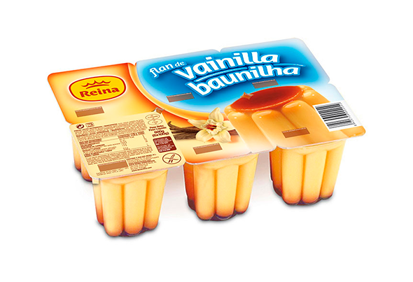 PUDIM FLAN BAUNILHA REINA 6X100G