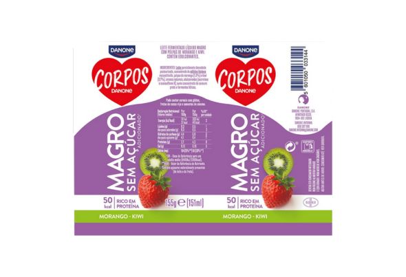 654310 IOG LIQ CD MORANGO KIWI DANONE 4X155G 2