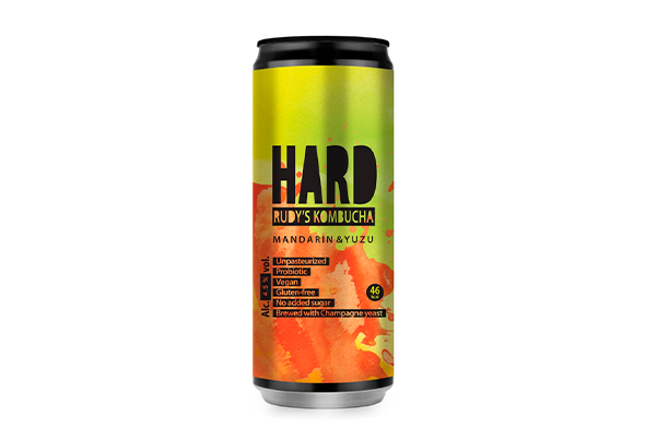 RUDY'S HARD KOMBUCHA TANGERIN/YUZU 330ML