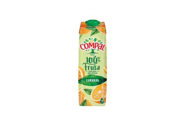 100% FRUTA LARANJA COMPAL 1L