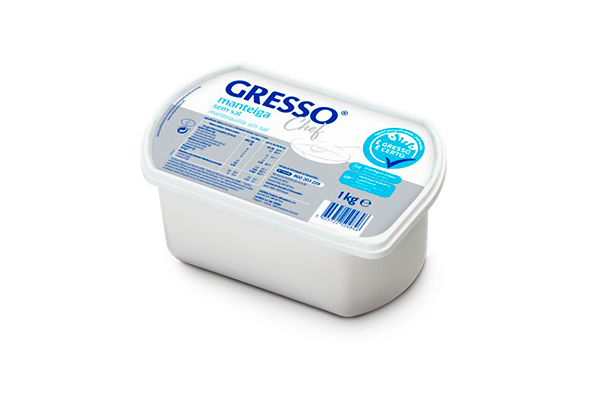 559655 Manteiga S Sal 1Kg 6 Un Cx Gresso Chef