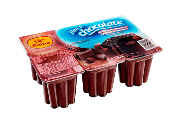 PUDIM FLAN CHOCOLATE REINA 6X100G