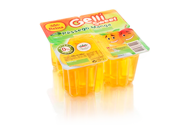 GELATINA GELLI SWEET PESS/MANGA (4X100G)