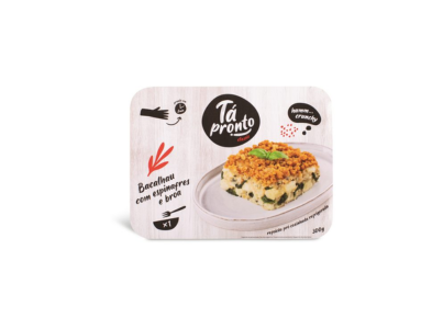 BACALHAU C/ ESPINAFRES E BROA CONGELADO 300G TÁ PRONTO