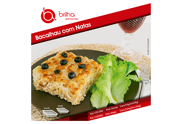 BACALHAU COM NATAS CONGELADO BRILHA ALIMENTAR