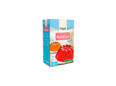 GELATINA MORANGO LIGHT 6X170G BFOOD