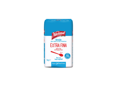 FARINHA EXTRA FINA  T55 1 KG NACIONAL