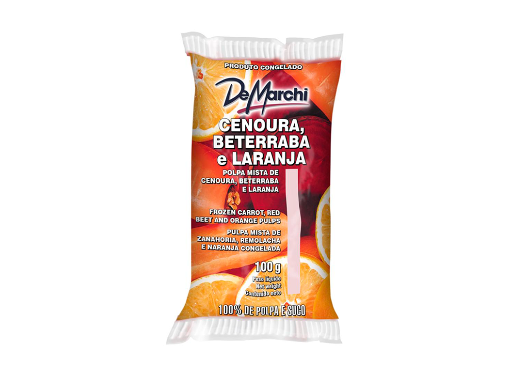 DEMARCHI POLPA DE CENOURA, BETERRABA E LARANJA 100G