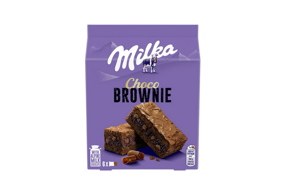 654122 BOLACHA CHOCO BROWNIES MILKA 150G CX13