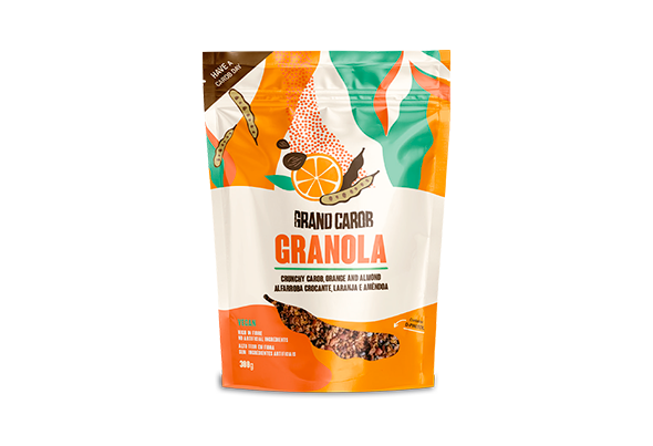 Grandcarob Granola Alfarroba Laranja Distribuicao