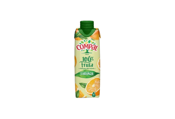 100% FRUTA LARANJA COMPAL 30CL