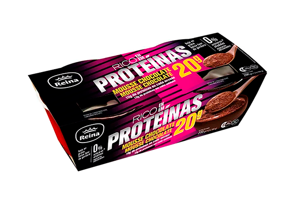 MOUSSE CHOCOLATE PROTEICA REINA 2X100G