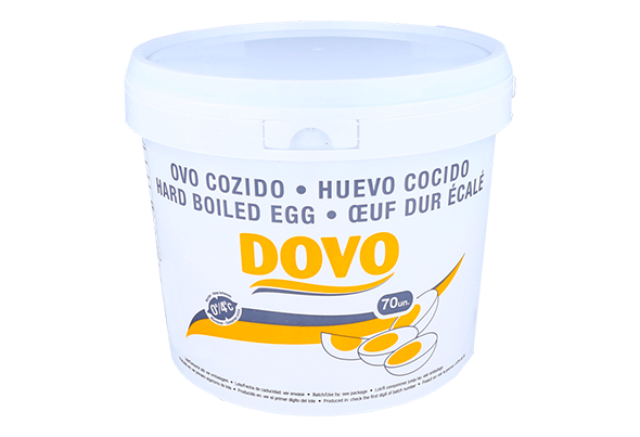 OVO COZIDO BALDE 70 UNIDADES DOVO